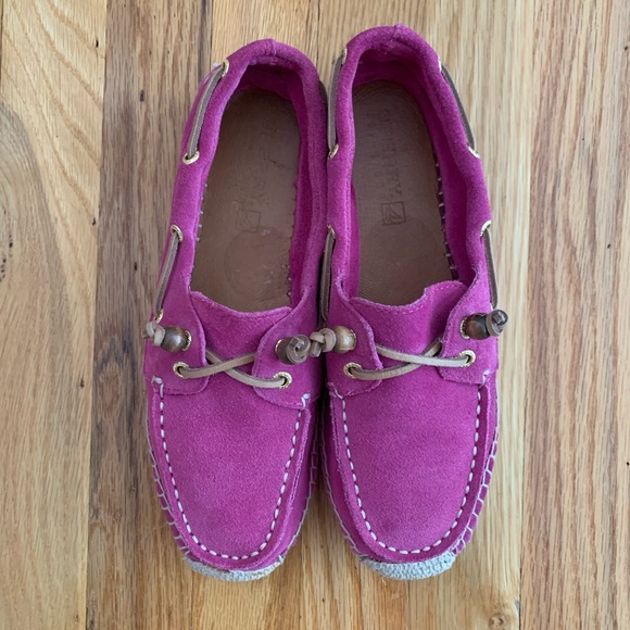 Barbie-core Pink Sperry Espadrille Flats - Picture 2 of 4